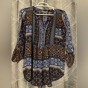 Daniel Rainn Patterned Blouse - Size Small